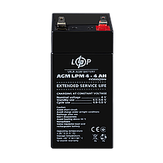Акумулятор AGM LPM 4V - 4 Ah, фото 3