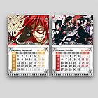 Календар Black butler 2025 А4 настінний перекидний, фото 7