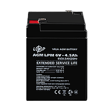 Акумулятор AGM LPM 6V - 4.5 Ah, фото 3