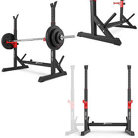 Сталева Стійка для штанги Hop-Sport HS-1006L. Регульована стійка для штанги. Стійка для жиму штанги