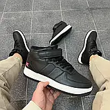 Кросівки чоловічі зимові чорні з білою підошвою 44, фото 6