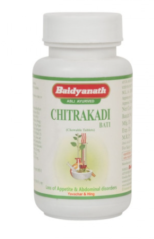 Читракаді Баті Chitrakadi bati Baidyanath 80 таб для травлення, від здуття, при переїданні - фото 1 - id-p2190868608