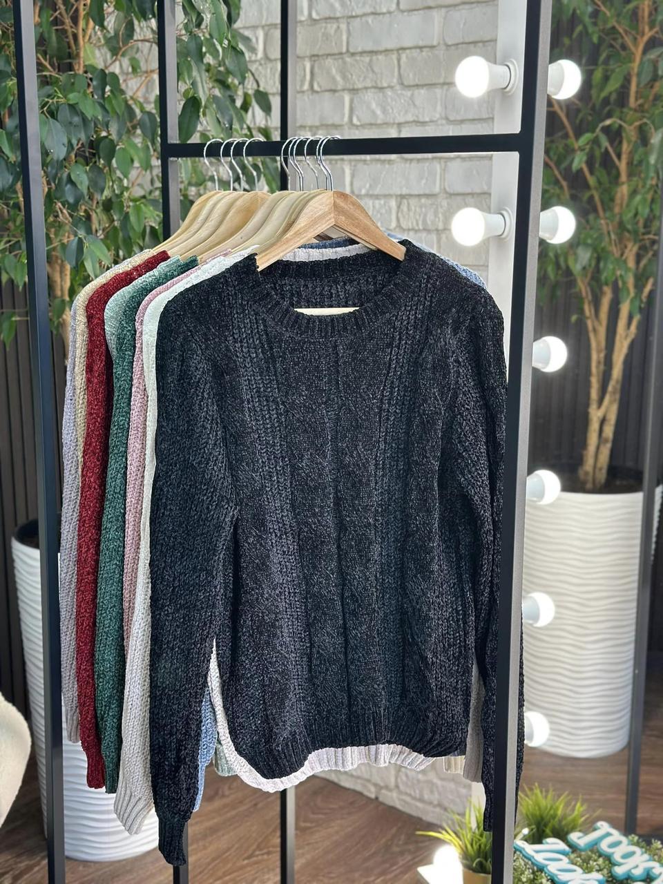 Теплий жіночий светр, тканина "В'язка" 52, 54, 56, 58 розмір 52