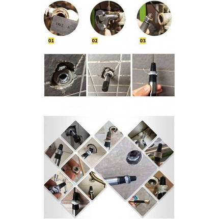 Набір екстракторів 8 пр. Rewolt (T2044), фото 3