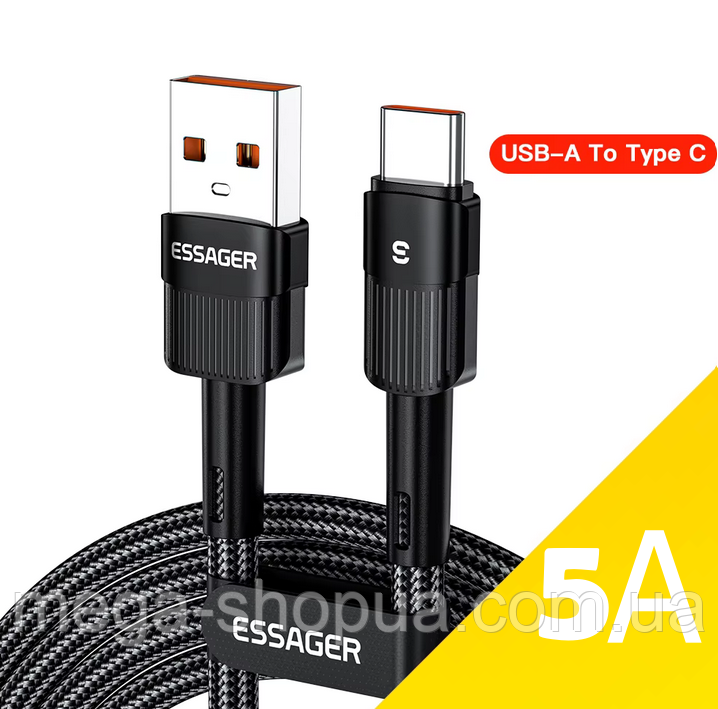 Кабель для швидкого заряджання телефона смартфона USB — Type-C 1 м. Зарядний дріт шнур ЮСБ на Тайп Сі FG955