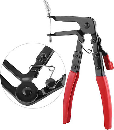 Знімач для хомутів патрубків із гнучким тросом і фіксатором Rewolt T4196, фото 3