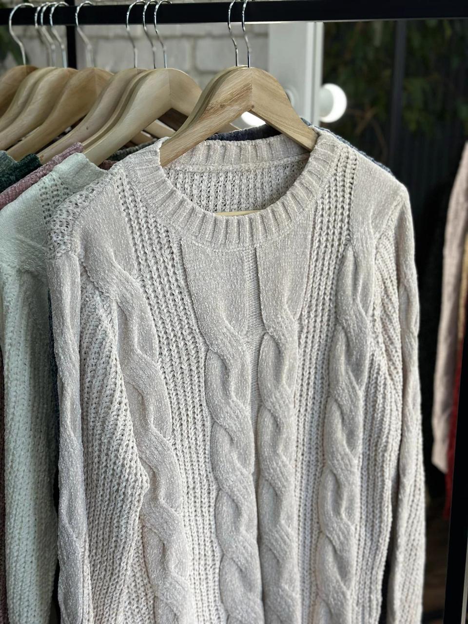 Теплий жіночий светр, тканина "В'язка" 52, 54, 56, 58 розмір 52 58