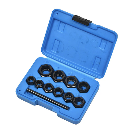 Набір для викручування пошкоджених болтів і гайок, 11 шт (низький профіль) REWOLT (T1345), фото 2