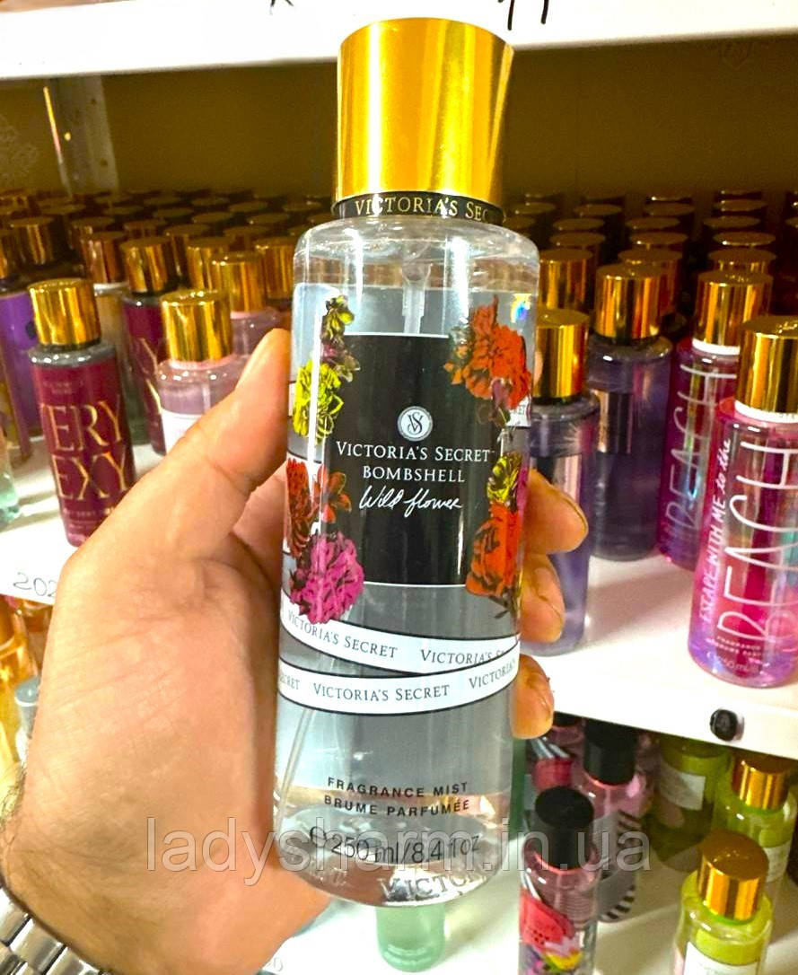 Парфумований міст для тіла Victoria's Secret BOMBSHELL WILD FLOWER (Бомбшель Вілд Флавер) 250 мл, фото 1