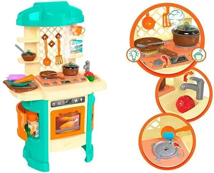 Ігровий набір дитяча Кухня світло звук ефекти 5637