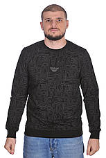Світшот чоловічий Armani 24-24K-5036 чорний, фото 3