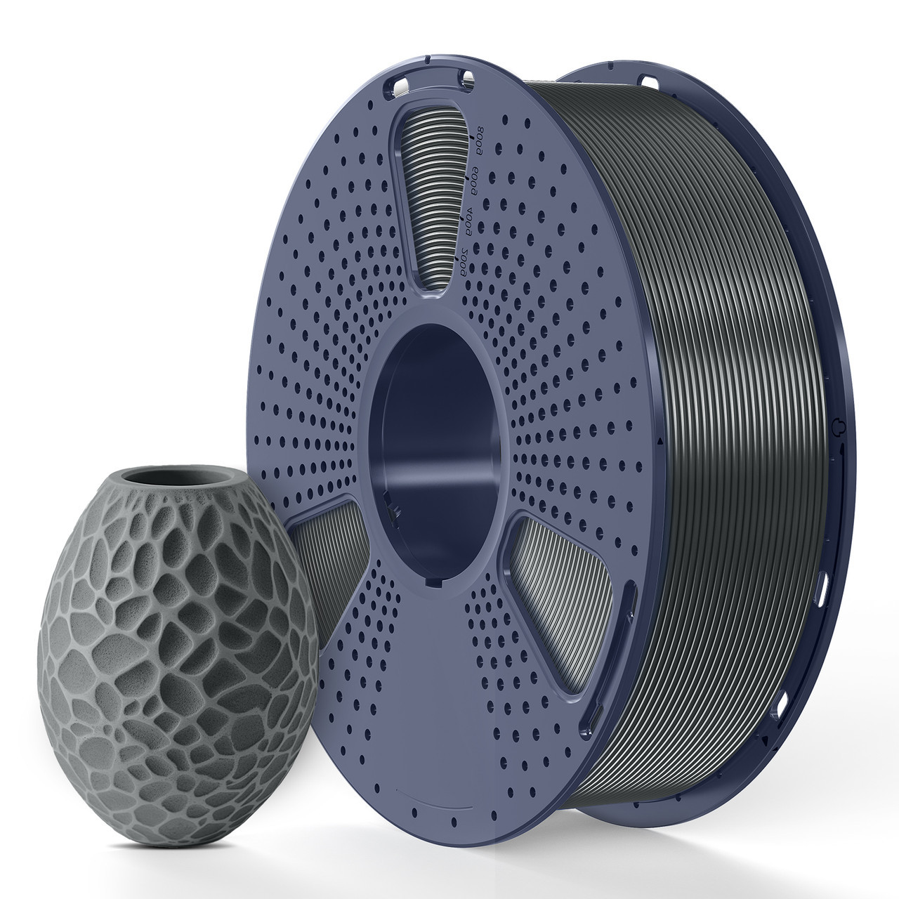 Пластик SUNLU PETG Graphite, Reusable Spool, 1.75мм, 1кг, 230-260°C, Графіт філамент для 3Д-друку, фото 1