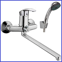 Змішувач для ванни з виливом 30 см носиком гусаком Cron Fabio 006 EURO (CR0137)