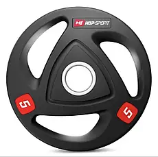 Диск олімпійський з хватом 5 кг 51мм Hop-Sport, фото 2