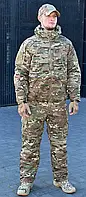 Зимовий армійський тактичний комплект (куртка+штани) Omni-Heat костюм зимовий мультикам ріп-стоп S-3XL