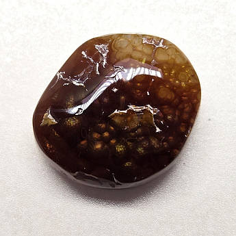 Вогняний агат – кабошон для створення ювелірних прикрас 10 ct