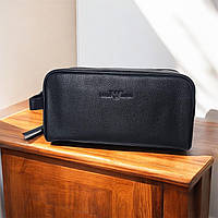 Шкіряна дорожня косметичка Armani