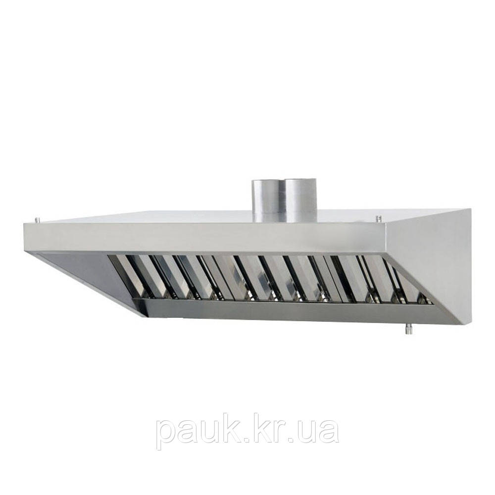 Витяжний зонт 1100х1700 мм, кухонна витяжка в кафе, витяжка в ресторан, пристінна витяжка на кухню, витяжка з фільтром, фото 1