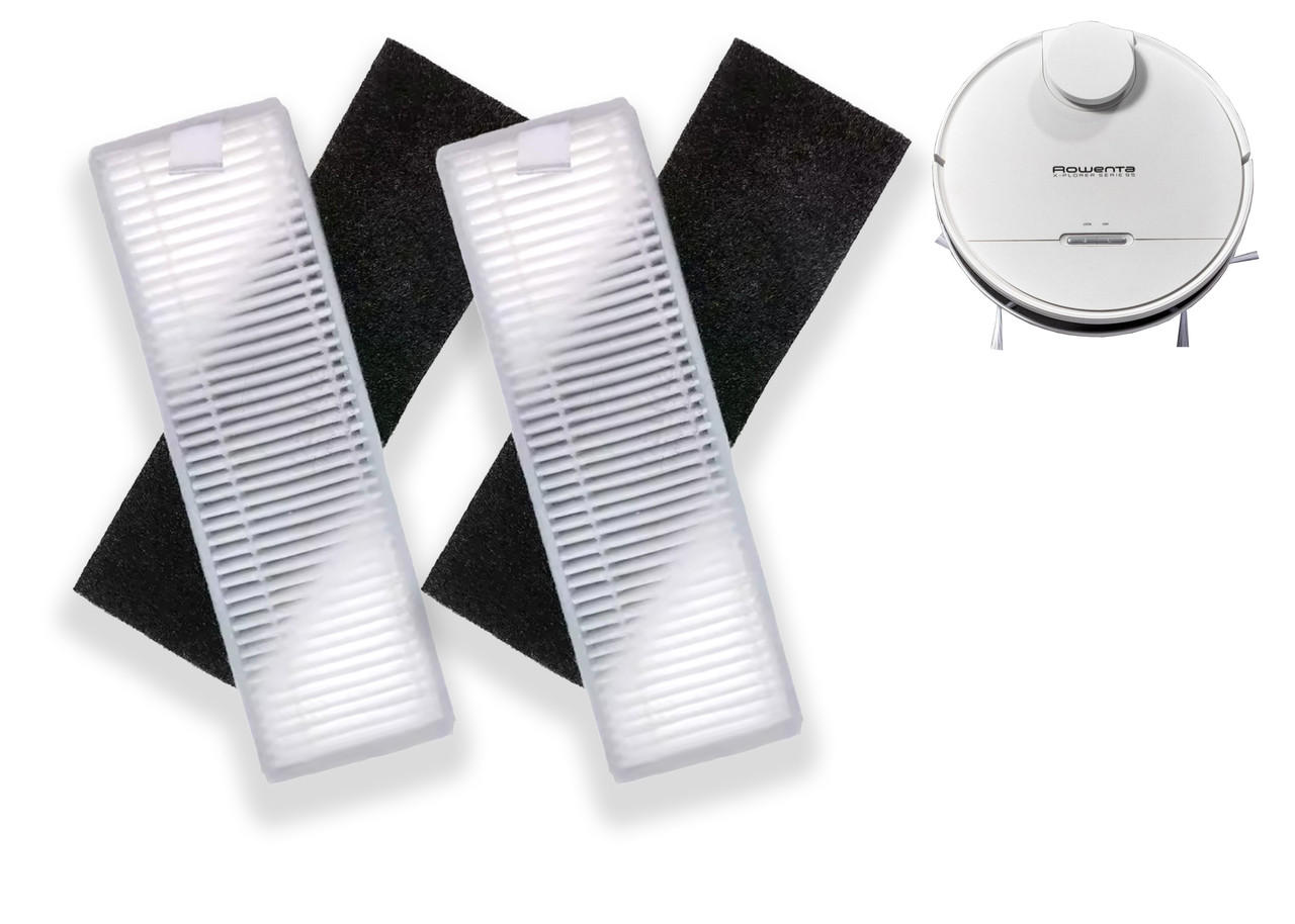 Комплект фільтрів НЕРА (2 шт.)  сумісних з роботом-пилососом Rowenta X-Plorer серии 95 (RR7947WH / RR7975WH), фото 1