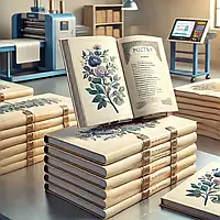 Друк та публікація віршів — м'яка та тверда обкладинка з дизайном