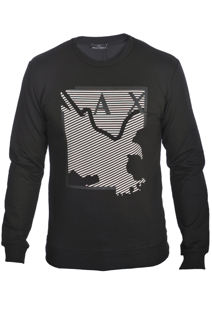 Світшот чоловічий Armani 24-5025 чорний