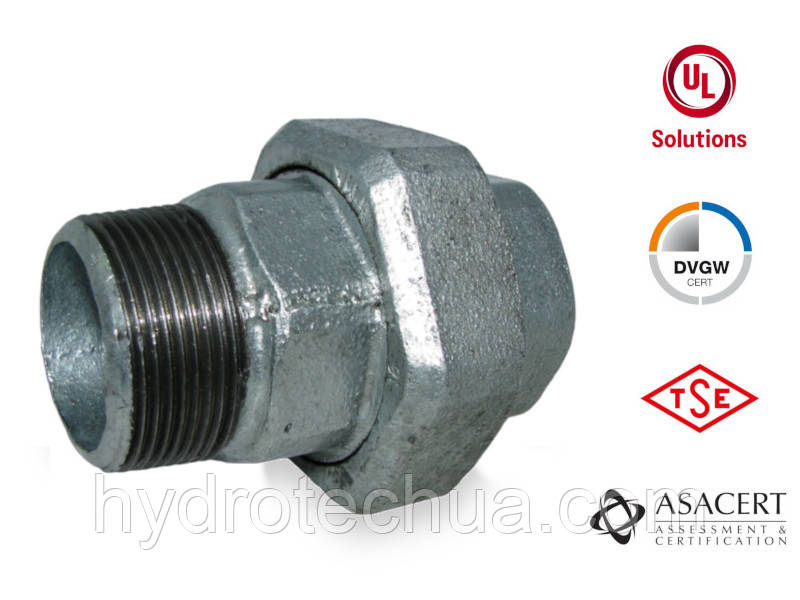 Американка 1 1/2" пряма під прокладку, ЗВ, фото 1