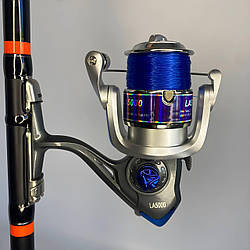 Котушка рибальська універсальна з ліскою Feima LA 4000 (1bb)