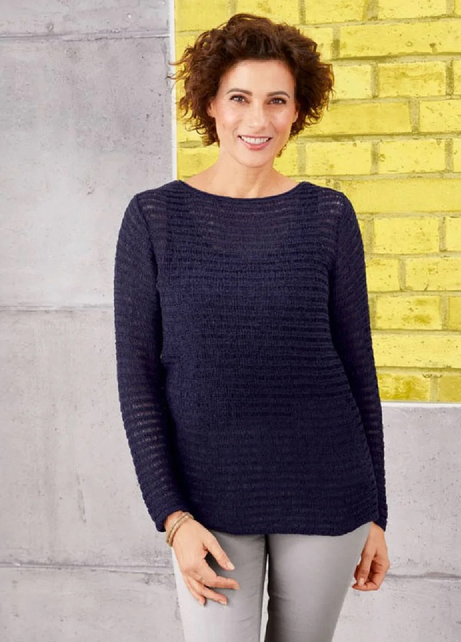 Светр жіночий тонкої в'язки 46/48 синій, фото 1