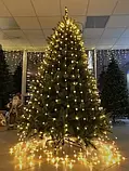 Сосна штучна Triumph Tree Forest frosted зелена з інеєм 2.6 м, новорічна пишна висока ялинка з ПВХ, фото 5