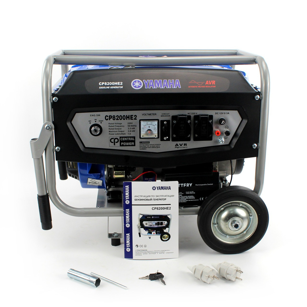Бензиновий генератор YAMAHA CP8200HE2 (3,8 кВт) з електростартером і мідною обмоткою, фото 1