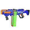 Іграшковий автомат кулемет для дітей на акумуляторі зі стрічкою та звуками пострілів 40 м'яких патронів у наборі, фото 3