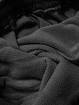 Жіночі зимові штани в рубчик (вельвет) Штани на хутрі під манжет M-2XL Чорний колір, фото 5