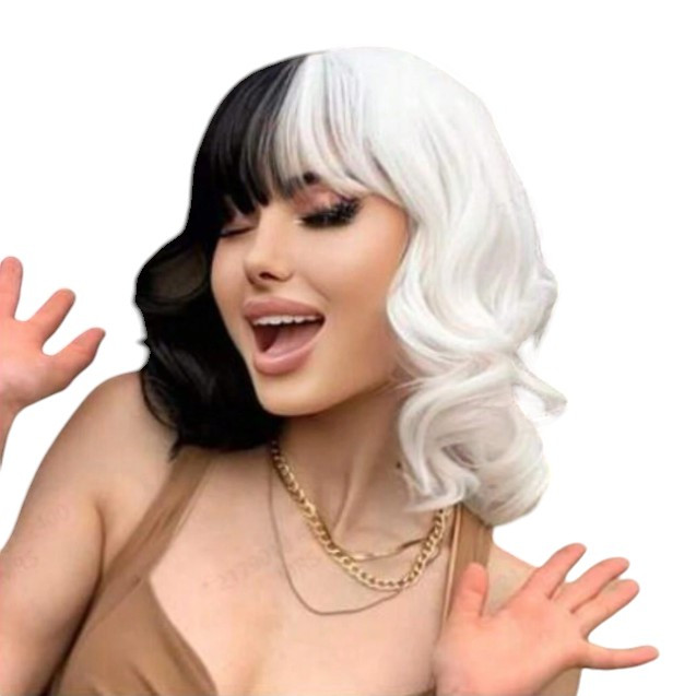 Перука чорно-біла CRUELLA