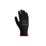 4191 Рукавички трикотажні з латексним покриттям чорні, недостатньо облив 11р, фото 3