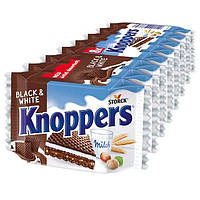 Вафлі Knoppers Black & White 200 г, 8 шт (Чорний і Білий)