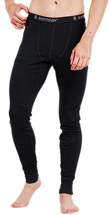 Чоловічі термоштани Sensor Merino DF, S (Black), фото 1