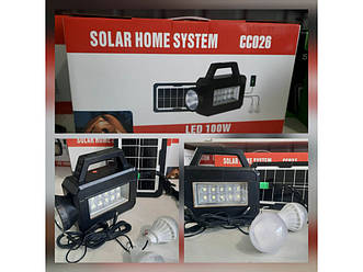 Портативна система освітлення СС 026 100W (Power Bank, Solar, Радіо)