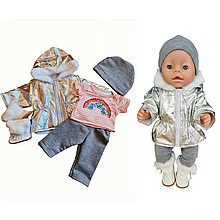 Одяг для ляльки Baby Born / Бебі Бона  40 - 43 см набір зимового одягу із взуттям 8849