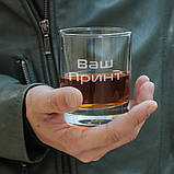 Стакан для віскі круглий "Конструктор" персоналізований, Крафтова коробка, фото 4