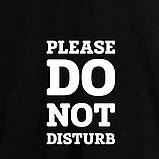 Фартух "Please do not disturb", Чорний, англійська, фото 3
