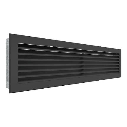 Вентиляційна решітка для каміна SAVEN Hide 17x70 чорна, фото 3