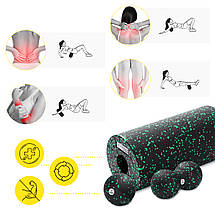 Масажний набір Cornix (Ball 8 см, Duoball 8 х 16 см і Foam Roller 30 х 15 см) XR-0079 Poland, фото 4
