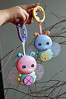 Музична підвіска на коляску Світлячок на прищепці