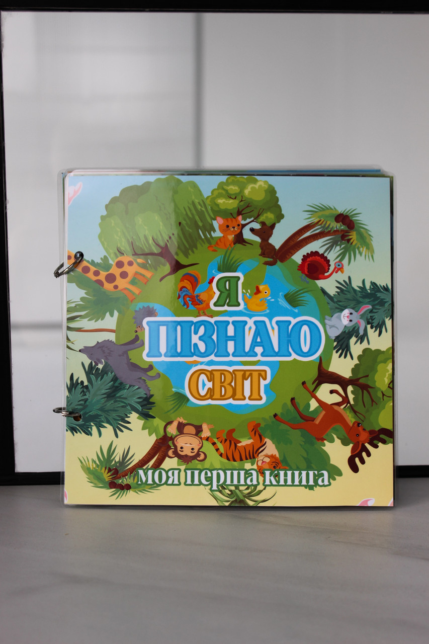 Моя перша книга на липучках "Я пізнаю світ"