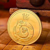 Золота монета Мудра Змія приносить Велику удачу, процвітання і здоров'я