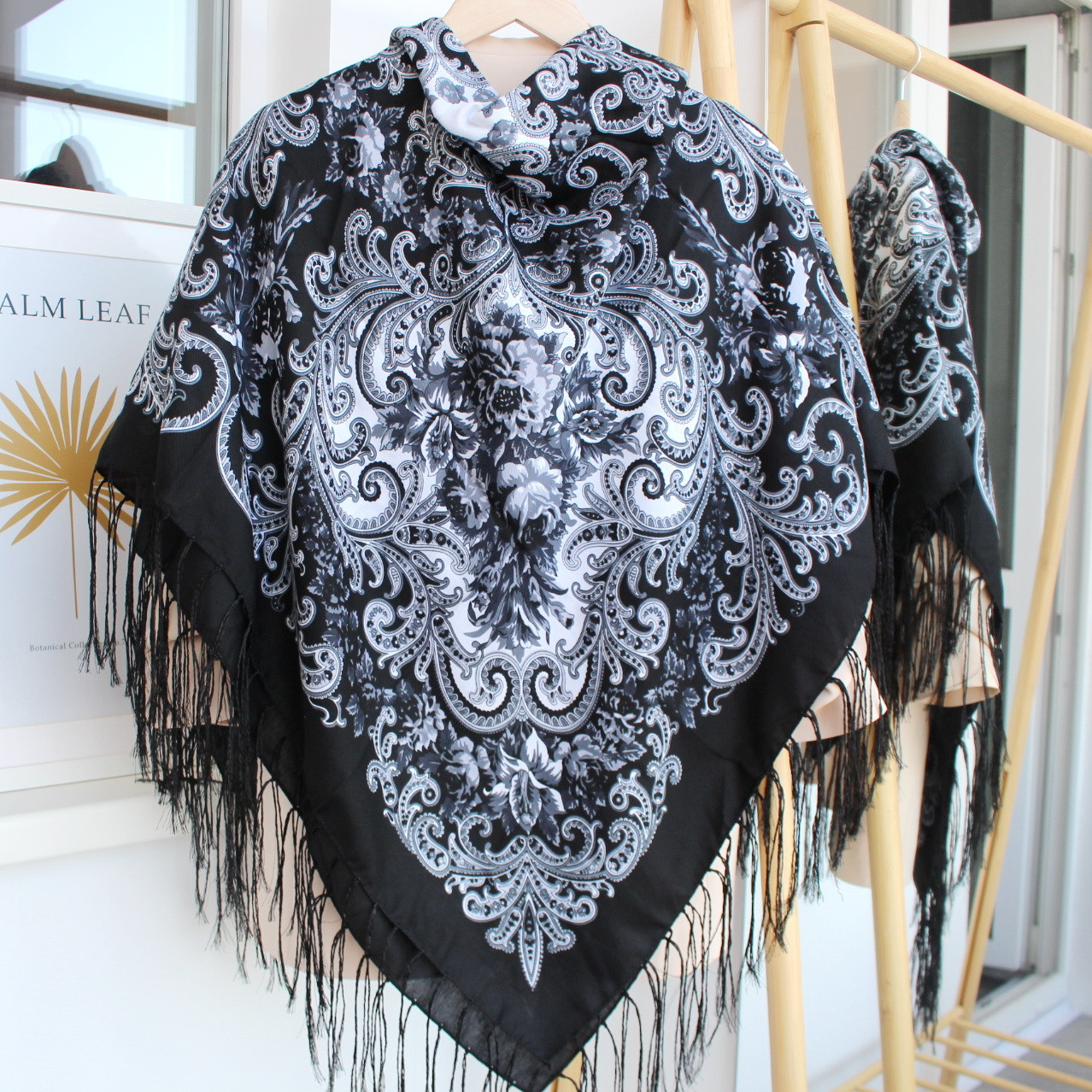 Хустка вовняна народна "Лісова пісня" код 632015, фото 1