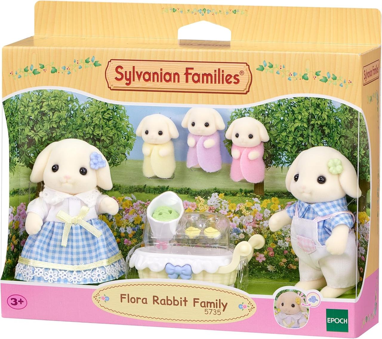 Уценка Sylvanian Families Flora Rabbit Family сім'я кроликів Флори 5735