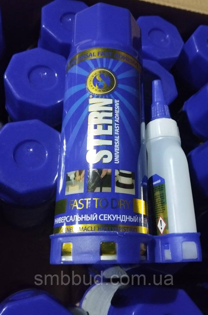 Клей секундний універсальний з активатором STERN 25 г + 100 мл, фото 1