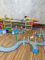 Гараж 922-12 3 поверхи, машинка 3шт розмір 7см, вертоліт 2шт розмір 8см, дорожні знаки, дерева, в коробці 47,5-41-8,5 см, фото 9