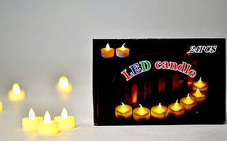 Набір світлодіодних горящих свічок 24 штуки